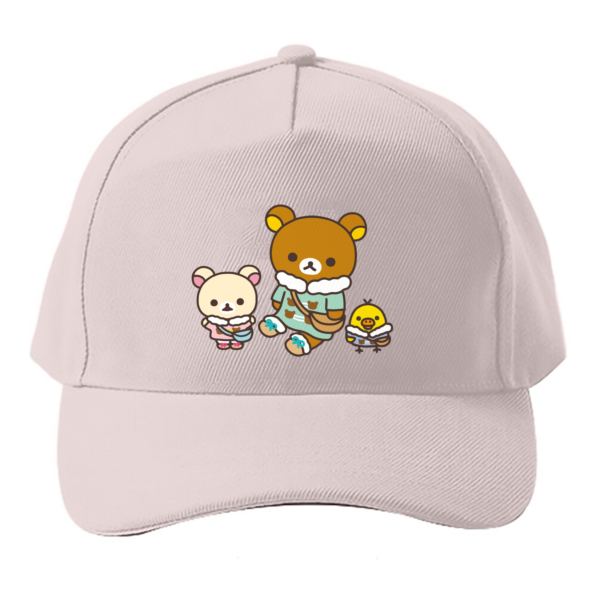 （画像用） リラックマ リラックマ キイロイトリ Rilakkuma Korilakkuma Kiiroitori ベースボールキャップ 綿100％ 男女兼用 帽子 スポーツ